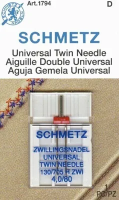 Zdjęcie produktu dla SCHMETZ 130/705 H ZWI 4.0 №80 Twin Needle 53001071