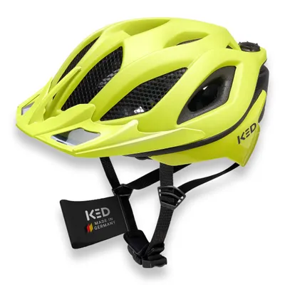 Produktbild von KED Spiri II Trend Allround Fahrradhelm - LED Licht Und Reflektor, Optimierte Belüftung, Insektenschutznetz, Farbe: yellow green matt Größe: 52-58 (M)