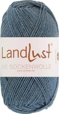 Produktbild von Lana Grossa Landlust DIE SOCKENWOLLE 50 g mélange 4-fach Sockenwolle in edlen Mélangefarben 210 m, Farbe:1604 - Jeansbla