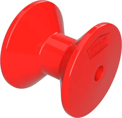 Produktbild von Polyurethan Bugrolle Bugstütze Sliprolle PolyurethanSUPROD, 70 mm, rot