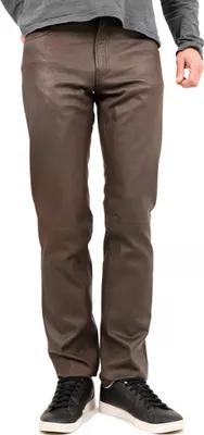Produktbild von MADDOX - Herren Lederhose Lammnubuk schoko Größe 54