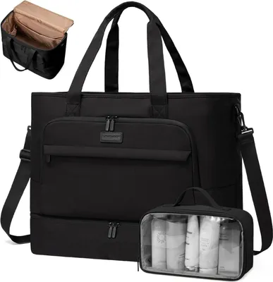 Produktbild von Reisetasche Damen 45L Sporttasche Weekender mit Schuhfach Handgepäck für Flugzeug