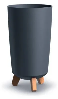 Produktbild von Blumenkübel auf Füßen, anthrazit, Gracia Tubus Slim DGTL240-S433