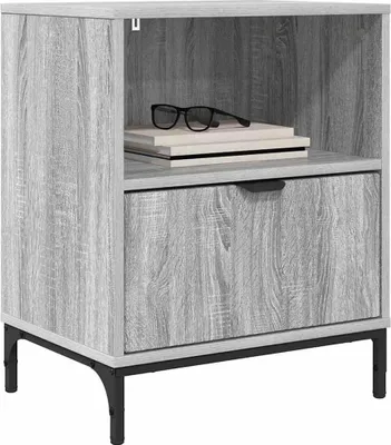 Immagine prodotto di vidaXL Comodino Grigio Sonoma 49 x 36 x 61 cm Materiale a base di legno