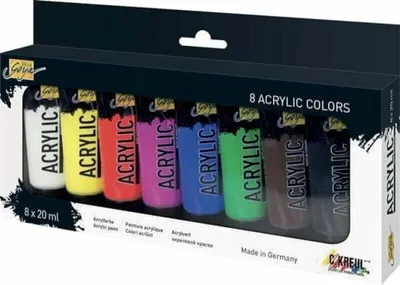 Obrázek produktu pro KREUL 84174 KREUL Akrylová barva SOLO Goya Acrylic, 20 ml, sada 8 ks