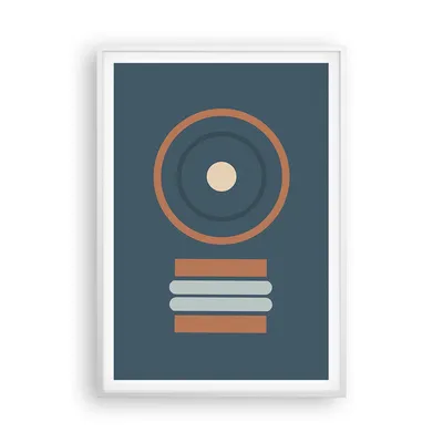 Produktbild von Gerahmtes Poster - Weißer Rahmen - Abstrakt modern Muster - 70x100 cm - Wand Bild - Wanddeko - Wandbilder - Kunstposter - Wandposter - Bilderrahmen - Bilder - Kunstdruck - P2WPA70x100-4567