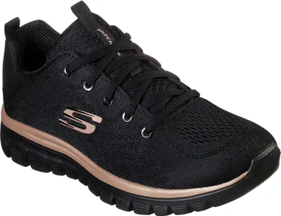 Zdjęcie produktu dla Skechers Graceful - Get Connected - Black / Rose Gold Polyester Größe: 38 Normal