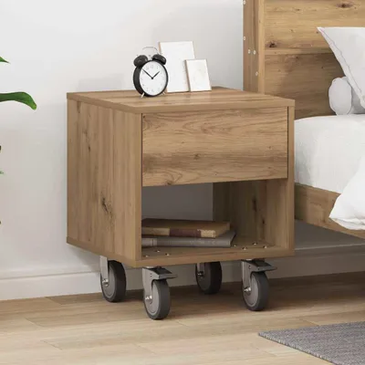 Immagine prodotto di vidaXL Comodino in rovere artigianale 40,5 x 40 x 48 cm Materiale a base di legno