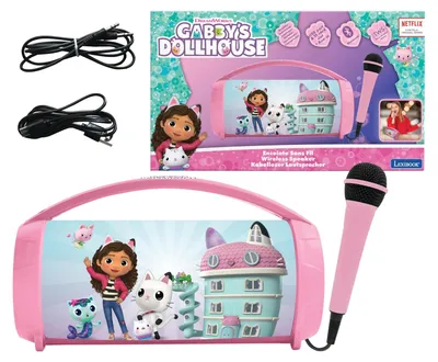 Image de Enceinte karaoké enfant - Bluetooth - Microphone - Rose - Jusqu'à 3 h d'autonomie