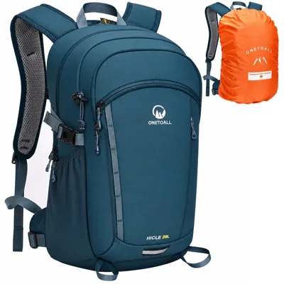 Wanderrucksack 20 L, ultraleicht, wasserdicht, mit Regenhülle, 510 g
