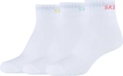 Produktbild von Skechers 3PPK Wm Mesh Ventilation Quarter Socks SK42022-1000, Socken, für Mädchen, Weiß