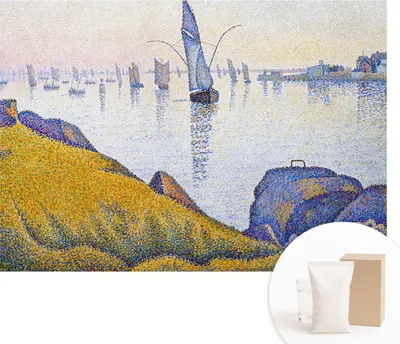 Produktbild von Fototapete - Wandbilder für Wohnzimmer - 312x219 cm - Dekorative Wandfolie - Modernes Design für Wanddekoration - Tapeten für Innenräume - Spiegelung des Segels