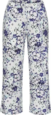 Immagine prodotto di Pantaloni da pigiama lunghi da donna s.Oliver, modello culottes, con stampa floreale