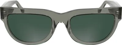 Produktbild von Stylische Damensonnenbrille in Grau mit quadratischen Rauchgläsern