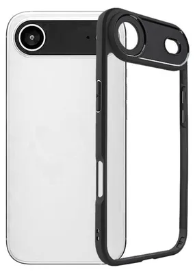 Obrázek produktu pro Hybridní pouzdro na mobilní telefon Apple iPhone 17 Air z matného TPU a průhledného PC, černé