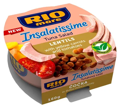 Immagine prodotto di Insalata di lenticchie e tonno 160 g