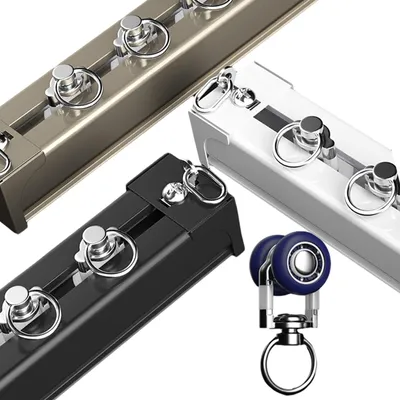 Productafbeelding van Robuuste Gordijnrail 1-Kanaals van Aluminium