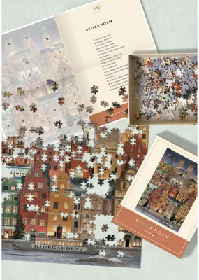 Produktbild von Martin Schwartz Puzzle Štokholmské Vianoce, puzzle mesta Švédsko, 33 x 47 cm, 500 dielikov, MS0617