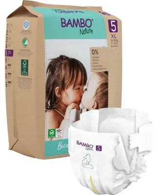 Produktbild von 9x Bambo Nature, Gr. 5, 12-18 kg, Papier Verpackung | Packung (22 Stück)
