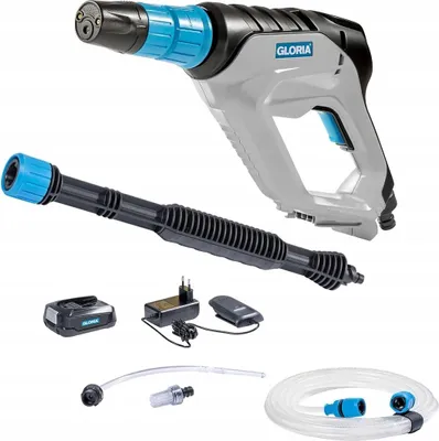 Produktbild von GLORIA MultiJet 18V, Kompakt, Akku, 5 m, Schwarz, Blau, Weiß, 240 l/h, 24,9 bar