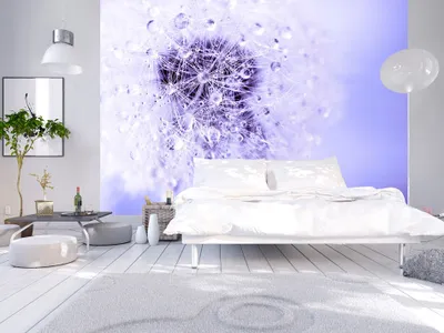Zdjęcie produktu dla Tapeta flizelinowa "Pusteblume Natur", 400x280 cm – Nowoczesna tapeta flizelinowa, idealna do salonu, jako dekoracja ścian, do przedpokoju lub biura. Model: b-B-0043-a-c