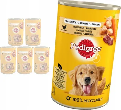 Produktbild von Pedigree mit Hühnchen und Karotten in Gelee 400g