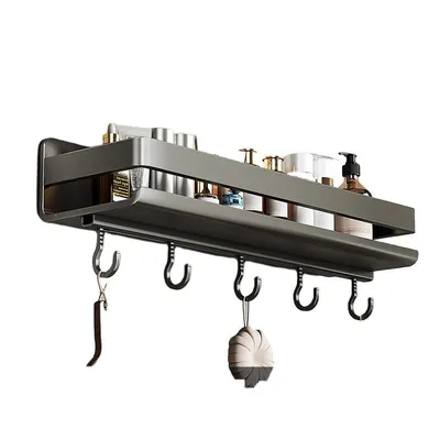 Produktbild von Edelstahl Duschregal ohne Bohren, abnehmbar, rostfrei, starke Tragkraft, 50cm