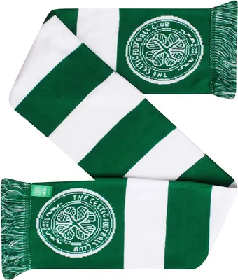 Obrázok produktu pre Oficiálny žakárový šál Celtic FC BS1328 (jedna veľkosť) (zelená/biela)