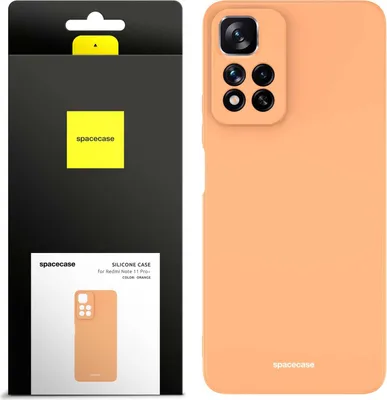 Produktbild von Spacecase Silikonhülle Redmi Note 11 Pro+ orange