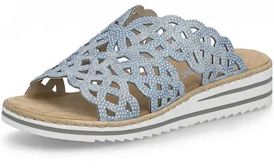 Produktbild von Rieker Pantolette hellblau in Gr. 36