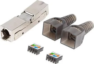 Obrázek produktu pro Lanberg PL2SA-6000TL, RJ-45, Stříbrná, Průhledná, Kov, ABS (akrylonitril-butadien-styren), Cat6a, F/UTP (FTP), -25 - 68 °C