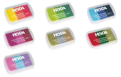 Produktbild von HEYDA Stempelkissen 3 Color gold/silber/kupfer