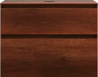 Image de burgbad Lin20 meuble sous-lavabo avec plan de toilette, 2 tiroirs, 802x487x661mm, WWYI080F5359