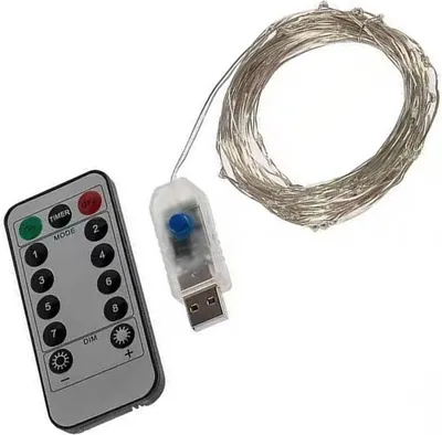 Imagen del producto de Luces de cuerda para interiores, 21.9 metros de longitud, con control remoto, 8 modos de iluminación, cable de cobre y luces LED, ideales para decorar el hogar, árboles o fiestas