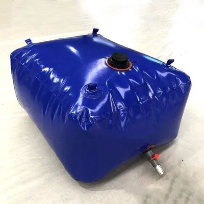 Productafbeelding van Unyqoos® Opvouwbare waterreservoir (100 liter) – draagbare PVC-watercontainer, bestand tegen druk en stoten, met 4 draagogen, geschikt voor tuinieren, kamperen en noodsituaties