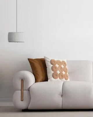 Produktbild von Exklusiver Weißer Dreisitzer Textilcouchen Wohnzimmer Sitzmöbel 3-Sitzer