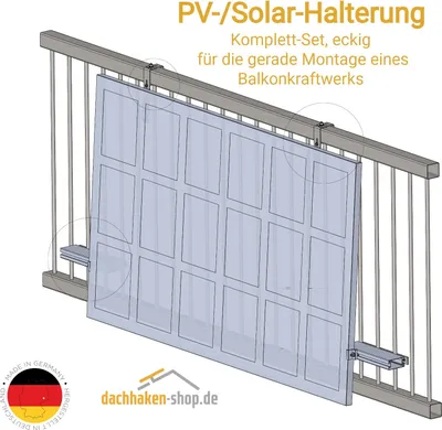 Produktbild von PV- Solar-Halterung für ein Modul  35 mm