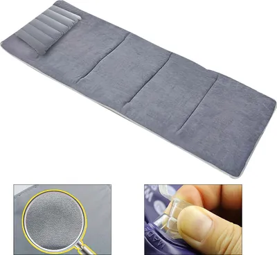 Produktbild von Schlafmatte Aufblasbar mit Kissen, Weiche Isomatte, Wasserdicht, Camping, Büro Mittagspause