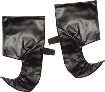 Produktbild von Schwarze Elfenschuhüberzieher mit Glöckchen