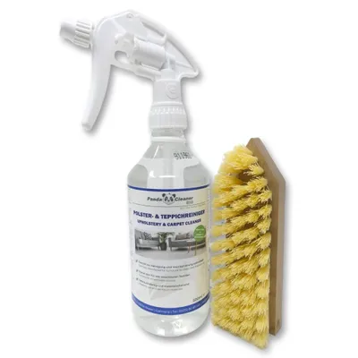 Produktbild von PandaCleaner  Polsterreiniger - 500ml Teppichreiniger Spray inkl. Bürste - Polsterreiniger Sofa, Auto, Sessel