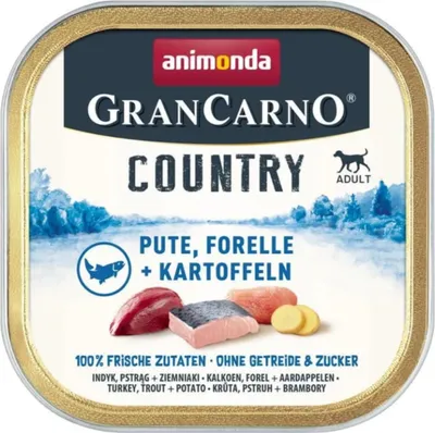 Produktbild von Animonda Dog - GranCarno Country Adult 22x150g | Pute, Forelle & Kartoffel