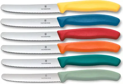Produktbild von Victorinox | Tafelmesser Set | buntes Farbspektrum | scharfe Klinge für präzises Schneiden | ideal für jede Küche