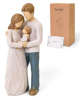 Image de Petite figurine pour les nouveaux parents, famille de trois personnes