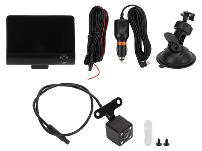 Image de Caméra DVR HDR automatique, GPS haute résolution, 3 objectifs, enregistreur de conduite pour écran