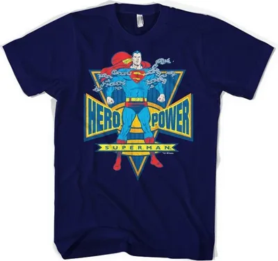 Produktbild von Superman World Hero T-Shirt - XX-Large - Navy