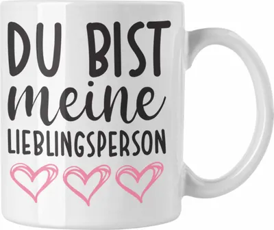 Produktbild von Trendation - Lieblingsmensch Lieblingsperson Tasse Geschenk Beste Freundin Freund Tasse mit Spruch (Weiß)