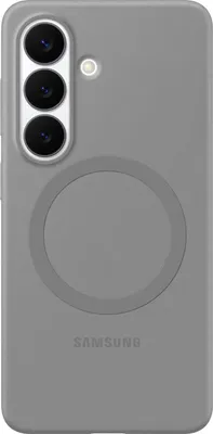 Image de Coque arrière magnétique en silicone Samsung pour Samsung Galaxy S26 Plus - Gris