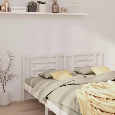 Produktbild von vidaXL Kopfteil Weiß 186x4x100 cm Massivholz Kiefer - Kopfteil - Kopfteile - Bettkopfteil - Holzkopfteil