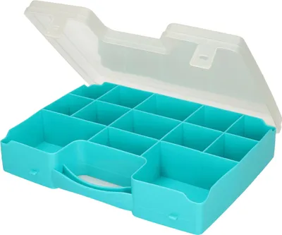 Produktbild von Plasticforte Aufbewahrungskoffer - 13 Facher - blau - 27,5 cm