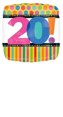 Produktbild von Folienballon "Dots & Stripes" 20